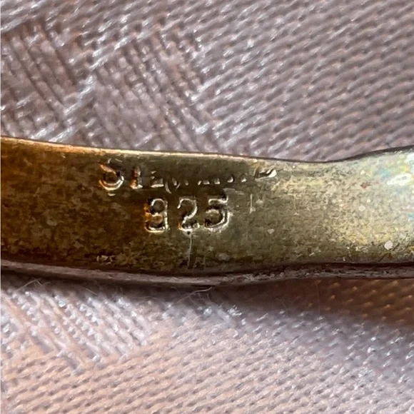 Vintage sterling silver Cozumel Bangle Bracelet - Picture 5 of 6